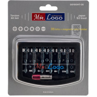 Набор торсионных бит 35 бит + магнитный держатель Mr. Logo D010GMT-36