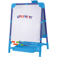 Растущий мольберт для мела/магнитно-маркерный BRAUBERG NIKA KIDS СИНИЙ 53x46 см 238049