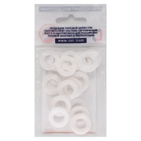 Прокладка СТМ 1/2", фторопласт, 19x10x2 мм, 20 шт SFSWC012-20