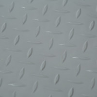 Коврик-дорожка SUNSTEP ПВХ, Рифленый 0,9х12 м, серый 39-611