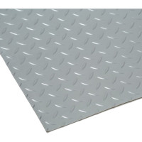 Коврик-дорожка SUNSTEP ПВХ, Рифленый 0,9х12 м, серый 39-611