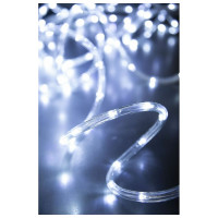 Электрогирлянда GLOS Светодиодный шнур 120 холодных белых LED, 6 метров GL-SP9013
