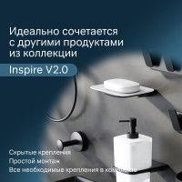Стеклянная мыльница с настенным держателем AM.PM Inspire 2.0 черный A50A34222