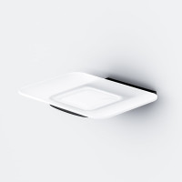 Стеклянная мыльница с настенным держателем AM.PM Inspire 2.0 черный A50A34222