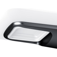 Стеклянная мыльница с настенным держателем AM.PM Inspire 2.0 черный A50A34222