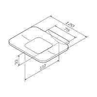 Стеклянная мыльница с настенным держателем AM.PM Inspire 2.0 черный A50A34222