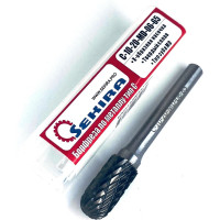 Бор-фреза твердосплавная сфероцилиндрическая C-10-20-MD-06-65 Х-образная насечка по металлу Sekira 00000028185