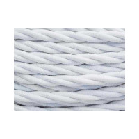 Провод Bironi 2x0,75, белый, матовый, 50 метров B1-422-71-50