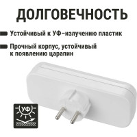 Блок на 3 гнезда TDM ELECTRIC 2П б/з плоский 6А 250B SQ1806-0027