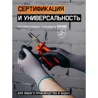 Перчатки для точных работ с пенонитриловым покрытием Jeta Safety р.8/M JN041-M