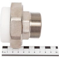 Комбинированная разъемная муфта (американка) PRO AQUA PP-R НР белая d-50 мм 1 1/2" PA21022b