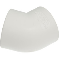 Угольник PRO AQUA PP-R 45 градусов белый 50 мм PA13516Pb