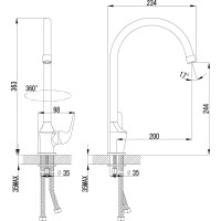 Смеситель для кухни Lemark Plus Advance LM1205C