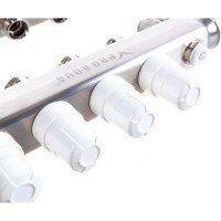 Коллекторный блок с расходомерами PRO AQUA 4 выхода, 280 мм, 1 x 3/4 V500MB.04b