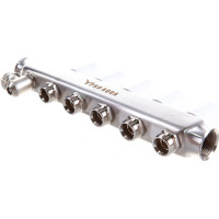 Коллекторный блок с расходомерами PRO AQUA 5 выходов, 330 мм, 1 x 3/4 V500MB.05b