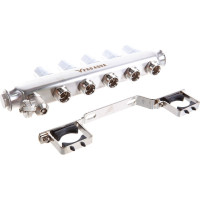 Коллекторный блок с расходомерами PRO AQUA 5 выходов, 330 мм, 1 x 3/4 V500MB.05b