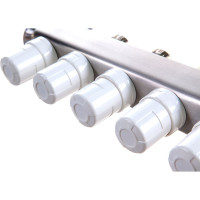 Коллекторный блок с регулировочными клапанами PRO AQUA 5 выходов, 330 мм, 1x3/4 R510MB.05