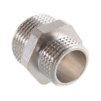 Латунный ниппель PRO AQUA НР резьбовой переходной 1/2x3/4 06-M20-M15xb