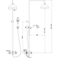 Смеситель Lemark Vintage LM2860B для душа LM2860B