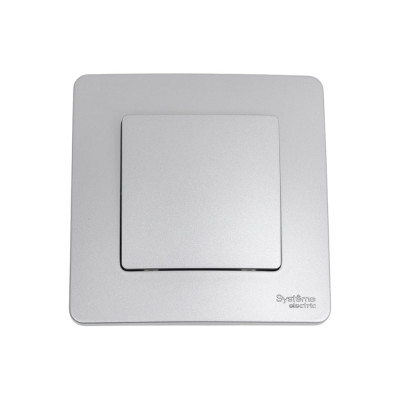 1-клавишный выключатель Systeme Electric ( Schneider Electric) BLANCA С/У cх.1, 10А, 250B, АЛЮМИНИЙ BLNVS010103