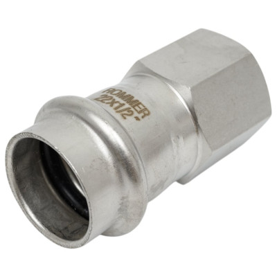 Переходник ROMMER Rss-0022-002212 впр-вр, 22x1/2, из нержавеющей стали, прессовой RG0091KSNP555O