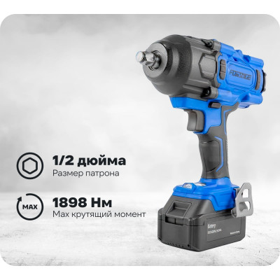 Гайковерт ударный аккумуляторный Forsage 1/2" + набор головок, в кейсе F-WT02F1161(51694)