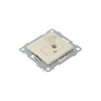 Компьютерная розетка GUSI ELECTRIC Ugra МЕХ RJ45, одинарная, СУ, бежевая С11К1-003