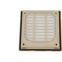 Вентиляционная решетка с фильтром TDM ELECTRIC для вентилятора SQ0832-0010 150х150 мм белая SQ0832-0014