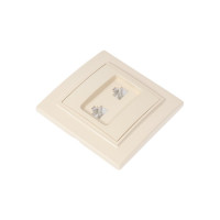 Розетка EKF Минск RJ-45+Phone СП бежевый ERK00-135-20