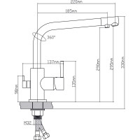 Смеситель для кухни BOOU 91401