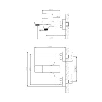 Смеситель для ванны ESKO Берлин/Berlin, хром BR54