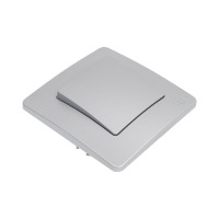 1-клавишный выключатель Systeme Electric ( Schneider Electric) BLANCA С/У cх.1, 10А, 250B, АЛЮМИНИЙ BLNVS010103