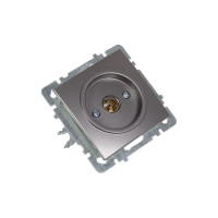 Механизм розетки NILSON 1СП тв конечный антрацит Touran/Alegra metallic 24160429