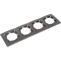 Рамка NILSON четырехместная антрацит Touran metallic 24160094