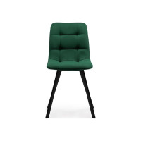Стул на металлокаркасе Woodville чилли зеленый/черный 489714