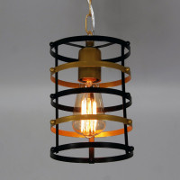 Подвесной светильник ЭЛЕТЕХ Абелла 211 черн. зол. НСБ 01-60-175 Е27 [ИМ] 1005405103