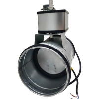 Заслонка регулирующая круглая TKD160-SC-03DN/230V 160 мм с электроприводом 3Нм, 220В, управление открыто/закрыто с возвратной пружиной TECHNO 550163