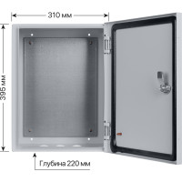 Щит с монтажной панелью TDM щмп-1-0 (395x310x220) ip54 народный эконом SQ0905-3401