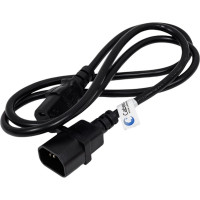 Кабель питания Cabeus монитор-компьютер IEC 320 C13 - IEC 320 C14 (3x1.0), 1.2 м PC-189-VDE-1.0-1.2M