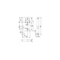 Защелка PUNTO PLASTPL72-R20 (PL72-R20) (врезная) SN матовый никель упаковка 41649