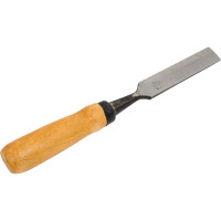 Плоская стамеска Арефино Инструмент горячая штамповка, с деревянной ручкой, 22 мм С265