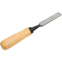 Плоская стамеска Арефино Инструмент горячая штамповка, с деревянной ручкой, 18 мм С130