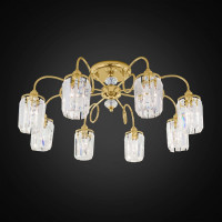 Хрустальная люстра Citilux Синди Золото CL330182