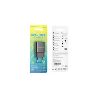 СЗУ Borofone ba53a powerway 2xusb, 2.1а (черный) 0L-00050002 23752-BA53ABK