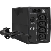 Источник бесперебойного питания ExeGate Power Smart ULB-1000.LCD.AVR.4C13.RJ.USB 1000VA 550W, LCD, AVR, 4C13, RJ45 11,USB, Black 292790