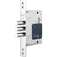 Врезной сувальдный замок KALE KILIT 257l, bs60, 28cp, 5k (60mm), sp, ros, stb 257L0000034