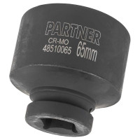 Головка ударная глубокая 6-гранная 65 мм, 1"DR Partner PA-48510065(13109)