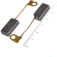 Угольные щетки для эл-инст. YG-123, REBIR IE-5107, IE-5708, клемма, 6х10х20 мм, 10 шт TORGWIN T416585