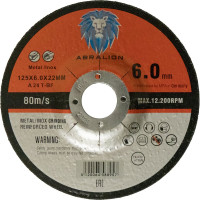 Диск обдирочный 125x6.0x22.23 мм, A24 T- BF металл/нерж. ABRALION 8957