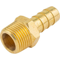 Штуцер пневматический наружная резьба 3/8" - елочка 10 мм Forsage F-MH06/06(58729)